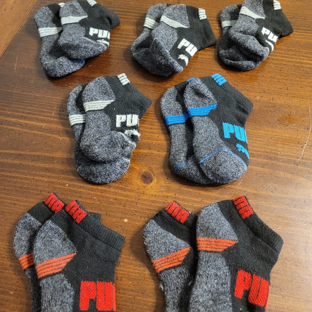 7 Pair Toddler Boys Puma Socks